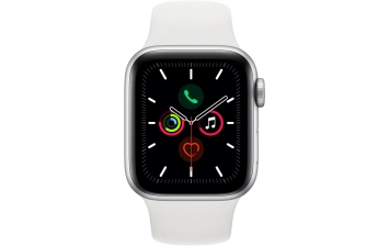 Смарт-часы Apple Watch Series 5 GPS 44mm Silver (Серебристый/Белый) Sport Band (MWVD2)