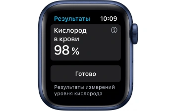 Смарт-часы Apple Watch Series 6 GPS 44mm Blue/ Deep Navy (Синий/Темный ультрамарин) Sport Band (M00J3)