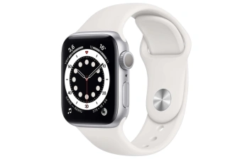 Смарт-часы Apple Watch Series 6 GPS 40mm Silver/White (Серебристый/Белый) Sport Band (MG283RU/A)