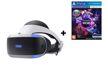 Шлем виртуальной реальности Sony PlayStation VR (CUH-ZVR2) игра VR Worlds