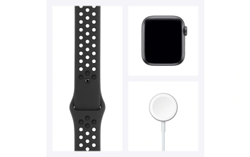 Смарт-часы Apple Watch Series 6 GPS 40mm Space Gray/Black (Серый космос/Черный) Nike Sport Band (M00X3RU/A)