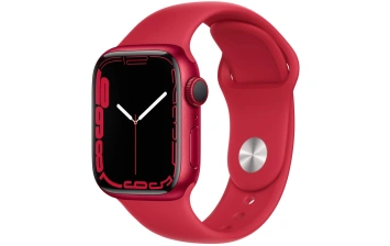 Смарт-часы Apple Watch Series 7 GPS 41mm PRODUCT(RED) (Красный) Sport Band (MKN23RU/A)