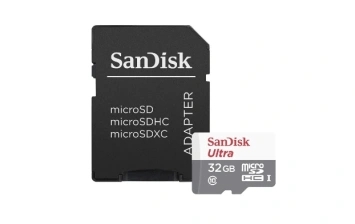Карта памяти Sandisk Ultra microSDXC Class 10 UHS-I 80MB/s 32GB + SD adapter