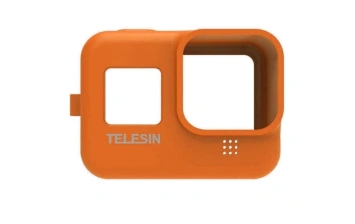 Силиконовый чехол Telesin для GoPro HERO 8 Black ( GP-PTC-801-OR) Orange