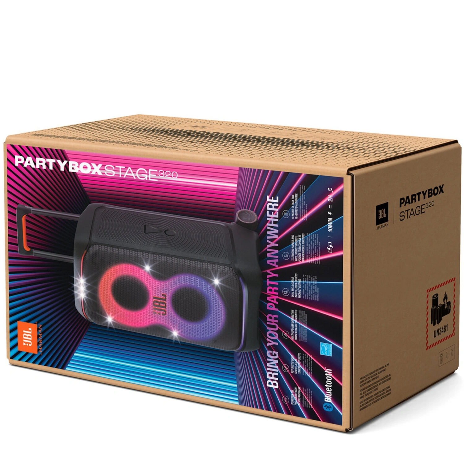 Портативная колонка JBL PartyBox Stage 320 Black :: Partybox :: Купить  Беспроводная акустика JBL в Москве по самым привлекательным ценам! ::  Купить Беспроводная акустика в Москве по самым привлекательным ценам! ::  Купить