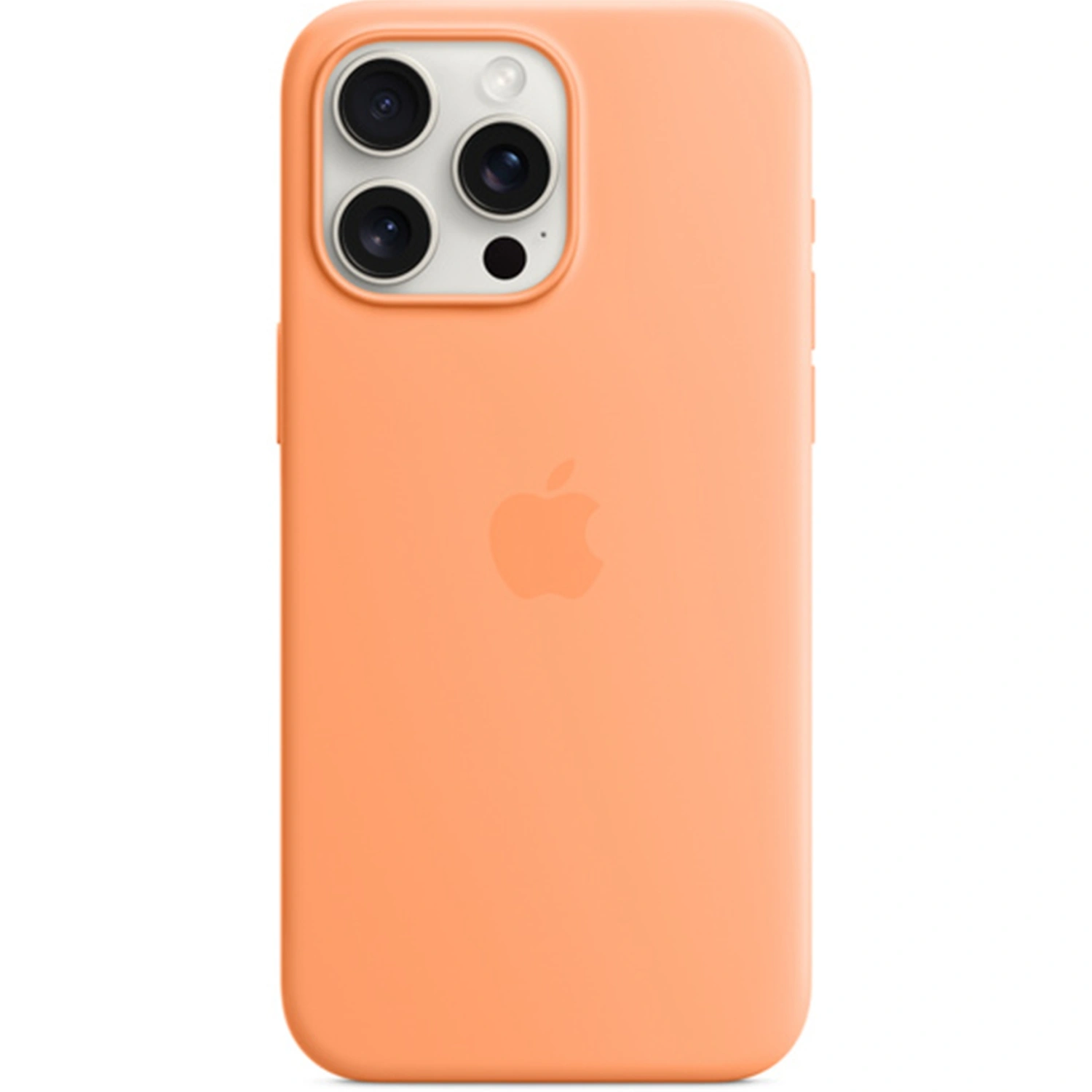 Силиконовый чехол Apple MagSafe для iPhone 15 Pro Max Orange Sorbet