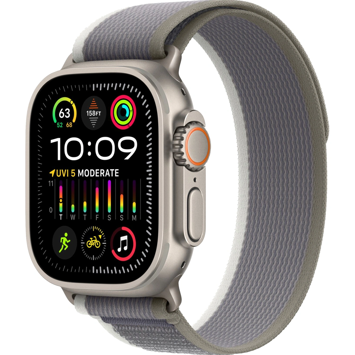 Смарт-часы Apple Watch Ultra 2 49mm Titanium Case with Green/Grey Trail  Loop M/L :: Watch Ultra 2 :: Купить Смарт-часы Apple в Москве по самым  привлекательным ценам! :: Купить Смарт-часы в Москве