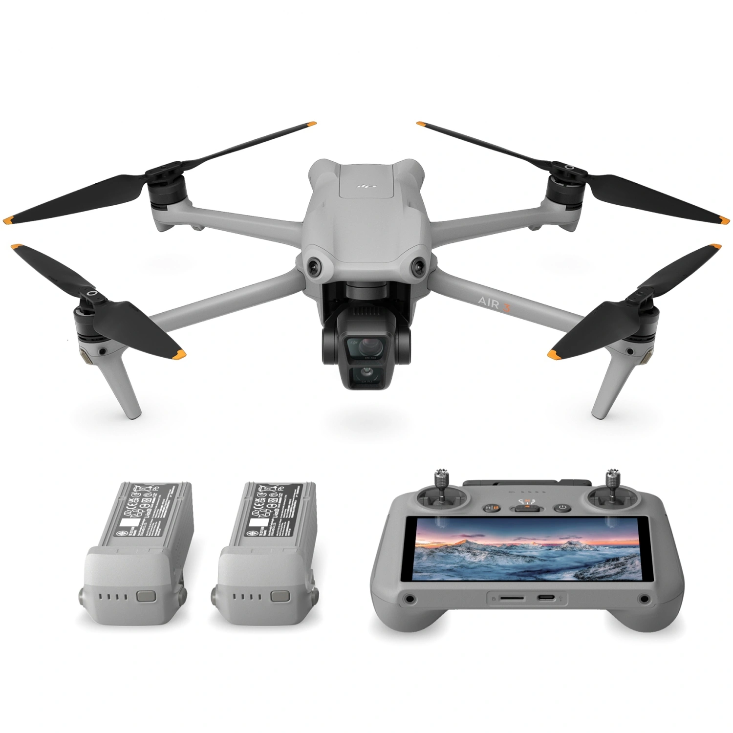 Квадрокоптер DJI AIR 3 Fly More Combo (RC 2) :: Air 3 :: Купить  Квадрокоптеры Серия Air в Москве по самым привлекательным ценам! :: Купить  Квадрокоптеры DJI в Москве по самым привлекательным