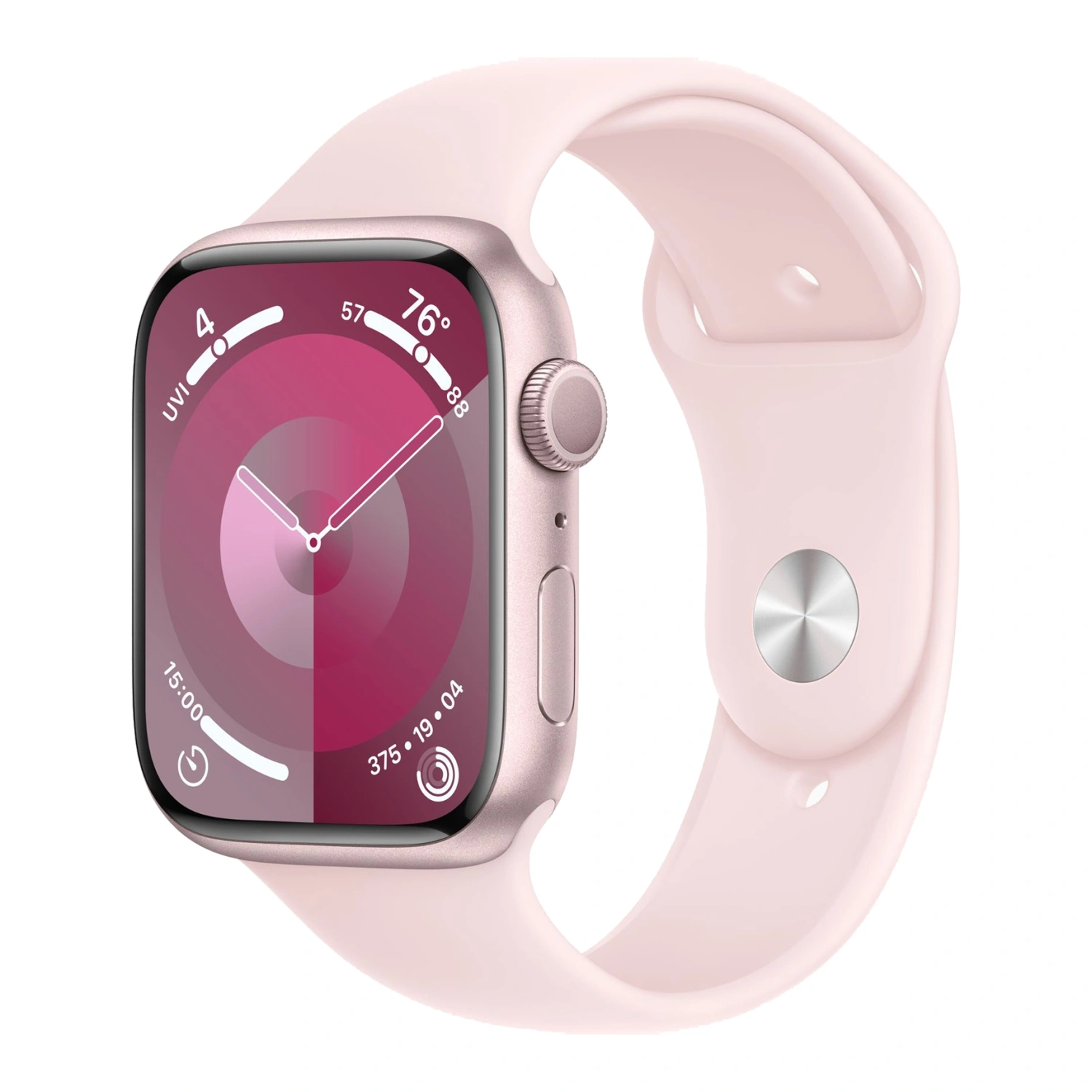 Смарт-часы Apple Watch Series 9 41mm Pink Aluminum Case with Light Pink  Sport Band M/L (MR943)