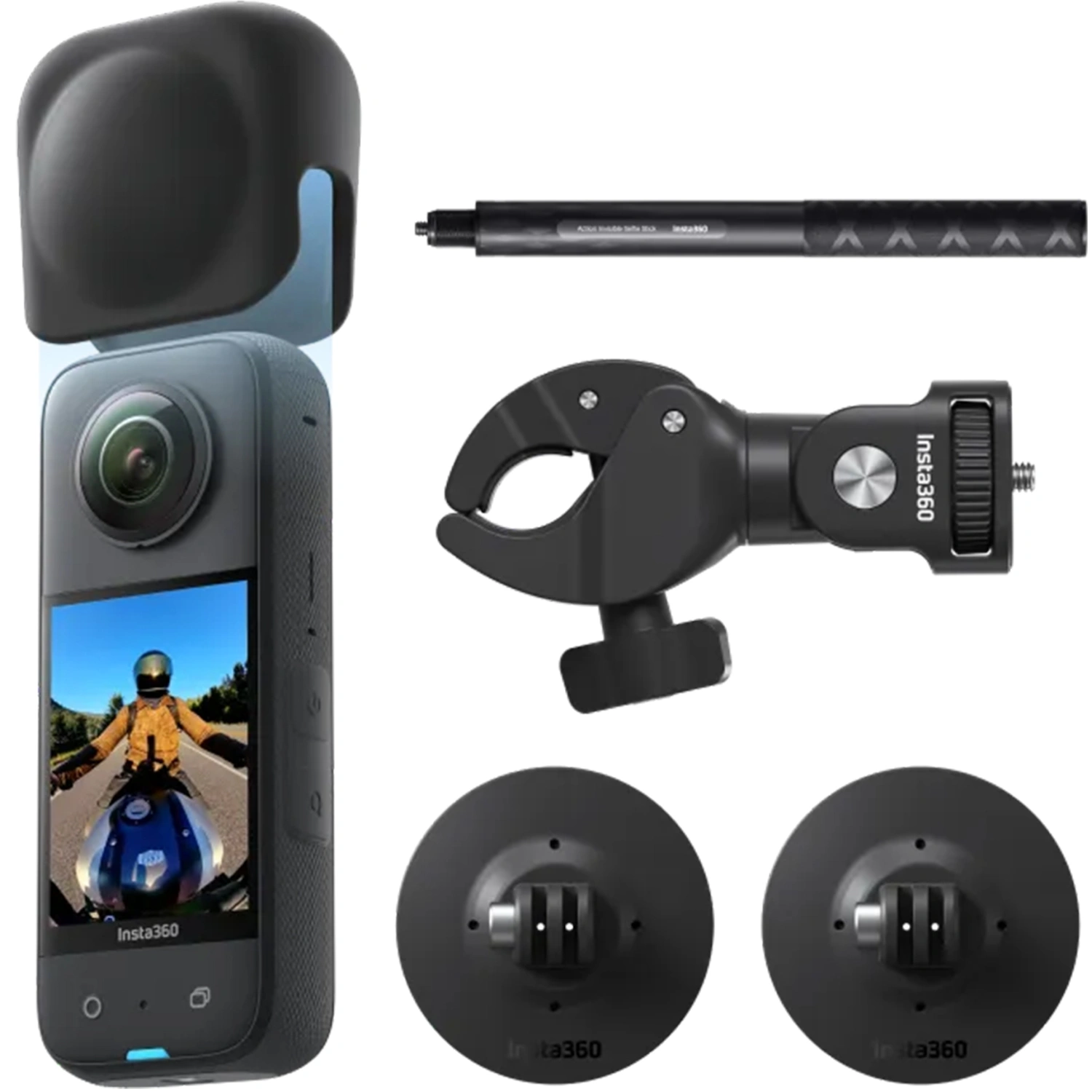 Экшн-камера Insta360 X3 Motorcycle Kit Black