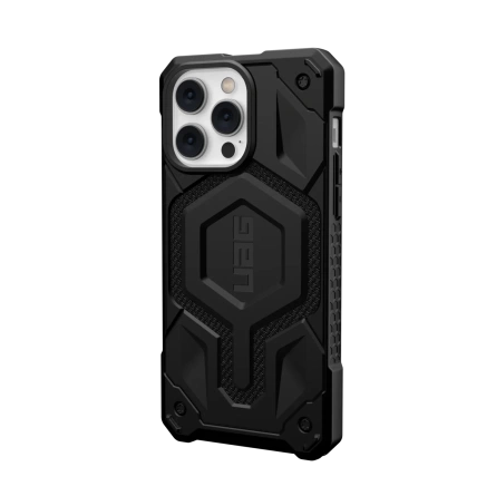 Чехол UAG Monarch Pro Kevlar For MagSafe для iPhone 14 Pro Kevlar Black фото 4