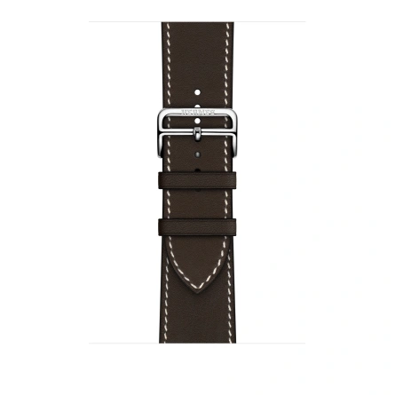 Смарт-часы Apple Watch Hermes Series 7 GPS + Cellular 45mm Silver Stainless Steel Case with Single Tour Deployment Buckle Ebene фото 3