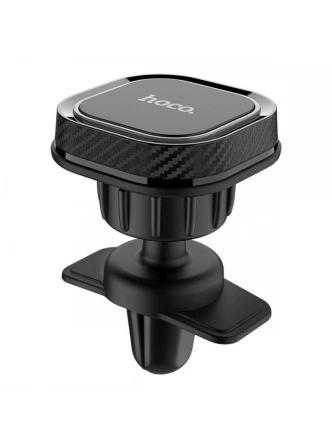 Автомобильный держатель Hoco CA52 Intelligent air outlet in-car holder магнитный универсальный в решетку Черный фото 1
