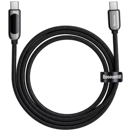 Кабель Baseus Superior Series Fast Charging Data Cable Type-C to Type-C 100W 2m (CATSK-C01) Black фото 1