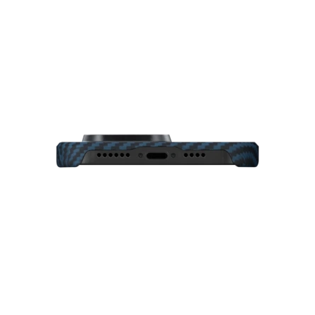 Чехол Pitaka MagEZ Case 3 для iPhone 14 Pro 1500D Black/Blue (Twill) фото 4
