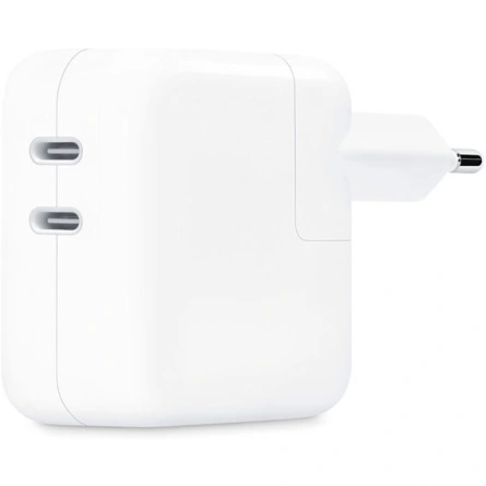 Сетевое зарядное устройство Apple 35W Dual USB-C Port Power Adapter MNWP3AM/A White фото 1