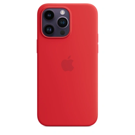 Силиконовый чехол Apple MagSafe для iPhone 14 Pro Max (PRODUCT)RED фото 2