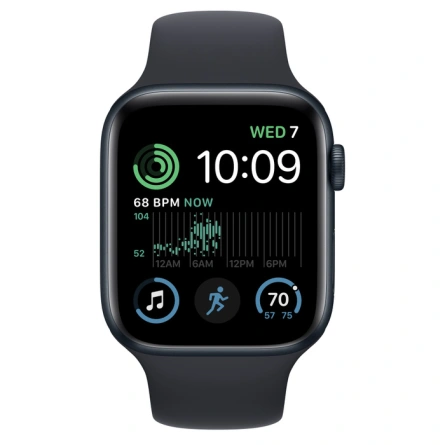 Смарт-часы Apple Watch Series SE GPS 44mm Midnight (Серый космос) Sport Band (MNK03) фото 2