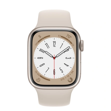 Смарт-часы Apple Watch Series 8 GPS 41mm Starlight (Сияющая звезда) Sport Band (MNP63) фото 3