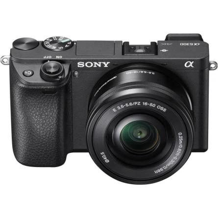 Фотоаппарат со сменной оптикой Sony Alpha ILCE-6300 Kit Black фото 1