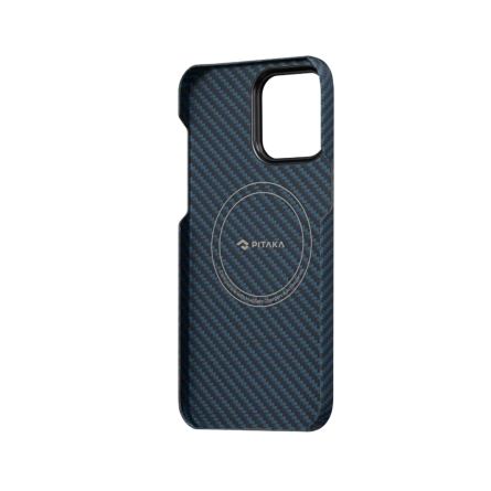 Чехол Pitaka MagEZ Case 3 для iPhone 14 Pro Max 1500D Black/Blue (Twill) фото 5