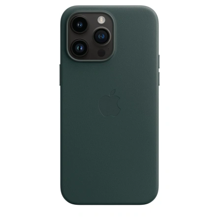 Кожаный чехол Apple MagSafe для iPhone 14 Pro Max Green фото 3