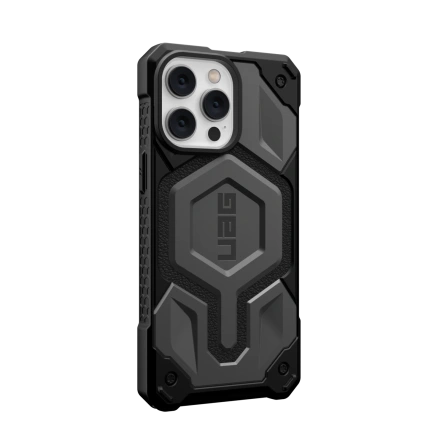 Чехол UAG Monarch Pro For MagSafe Series для iPhone 14 Pro Silver фото 7