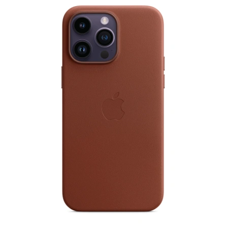 Кожаный чехол Apple MagSafe для iPhone 14 Pro Umber фото 4