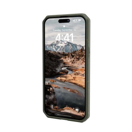 Чехол UAG Biodegradable Outback для iPhone 14 Pro Olive фото 5