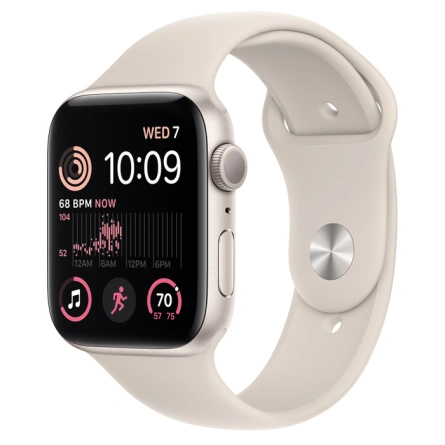 Смарт-часы Apple Watch Series SE GPS 44mm Starlight (Сияющая звезда) Sport Band (MNJX3) фото 1