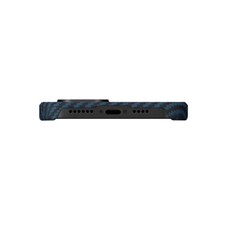 Чехол Pitaka MagEZ Case 3 для iPhone 14 1500D Black/Blue (Twill) фото 4