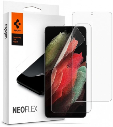 Защитная плёнка Spigen Neo Flex для Samsung Galaxy S21 Ultra (AFL02525) фото 1
