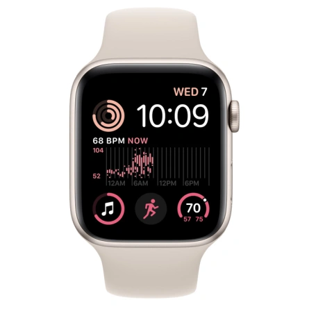 Смарт-часы Apple Watch Series SE GPS 44mm Starlight (Сияющая звезда) Sport Band (MNJX3) фото 2