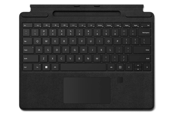 Клавиатура Microsoft Surface Pro Signature Keyboard with Fingerprint Reader Black фото 1