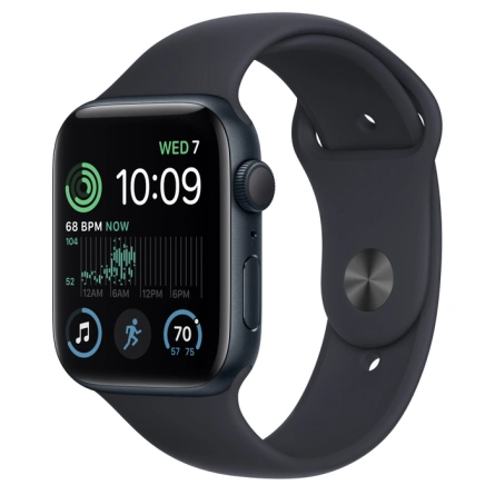 Смарт-часы Apple Watch Series SE GPS 44mm Midnight (Серый космос) Sport Band (MNK03) фото 1