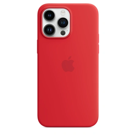 Силиконовый чехол Apple MagSafe для iPhone 14 Pro Max (PRODUCT)RED фото 3