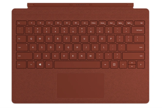 Клавиатура Microsoft Surface Pro Signature Type Cover Poppy Red фото 1