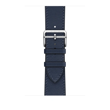 Смарт-часы Apple Watch Hermes Series 7 GPS + Cellular 45mm Silver Stainless Steel Case with Single Tour Navy фото 3