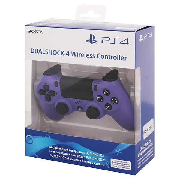 Джойстик беспроводной Sony DualShock 4 V2 (CUH-ZCT2E) Электрик пурпурный фото 3