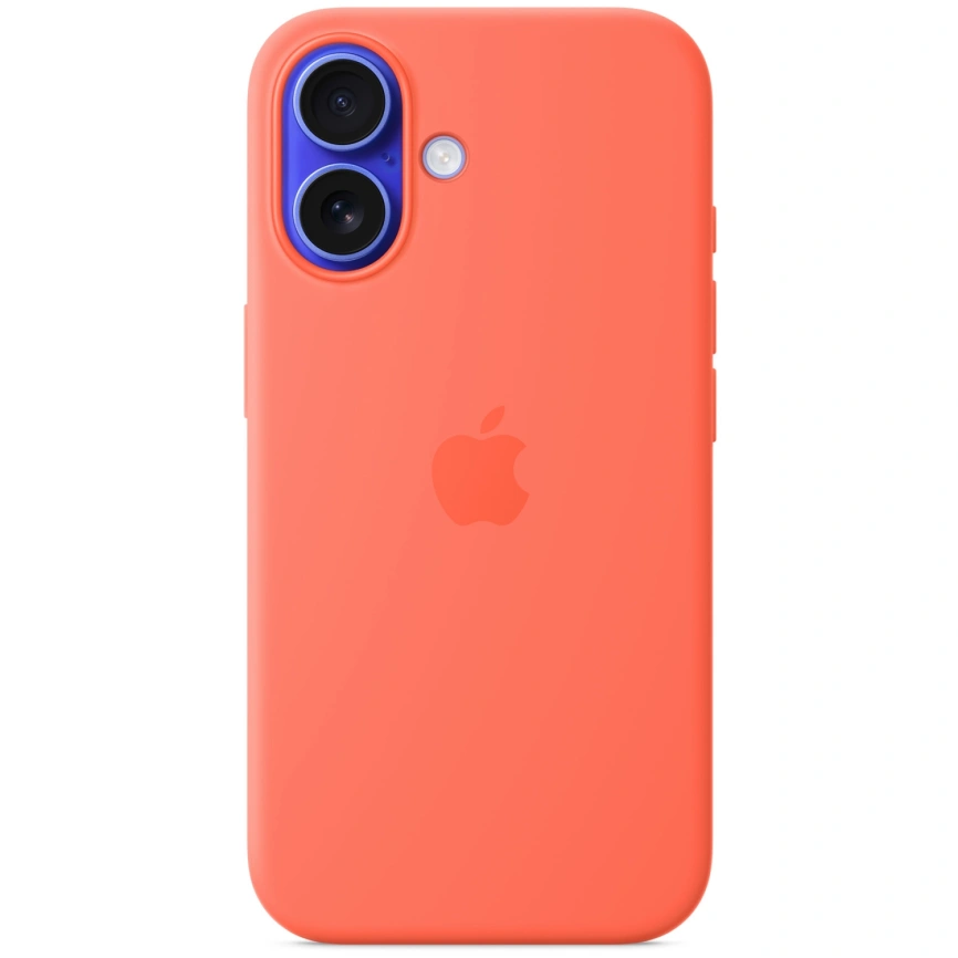 Чехол Apple Silicone Case with MagSafe для iPhone 16 Tangerine фото 2