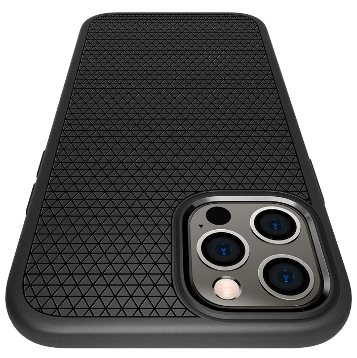 Чехол Spigen Liquid Air для iPhone 12/12 Pro (ACS01701) Black фото 3