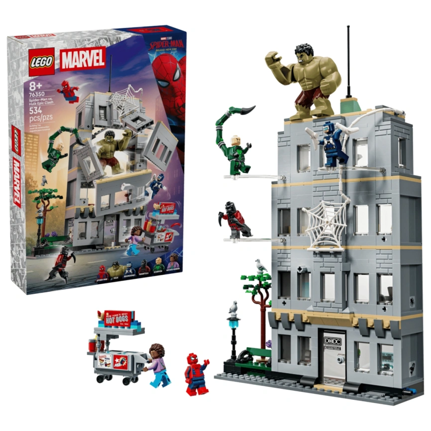 Конструктор LEGO Super Heroes Marvel Spider-Man vs. the Hulk: Epic Clash 76350 фото 1