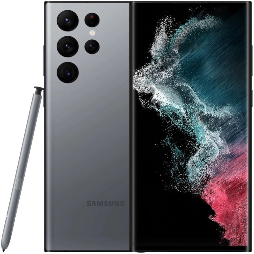 Смартфон Samsung Galaxy S22 Ultra SM-S908E/DS 12/256Gb Графитовый фото 1