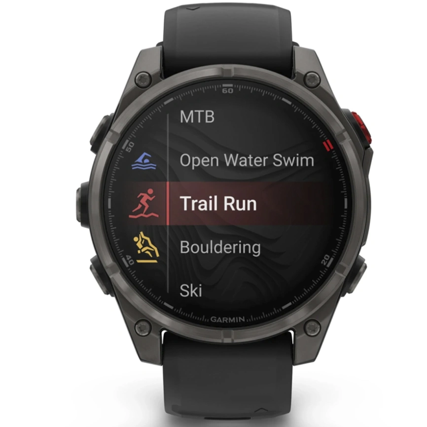 Смарт-часы Garmin Fenix 8 Pro 47mm Amoled Sapphire Lens Carbon Grey DLC Tinanium With Black/Pebble Gray (010-03198-01) фото 8