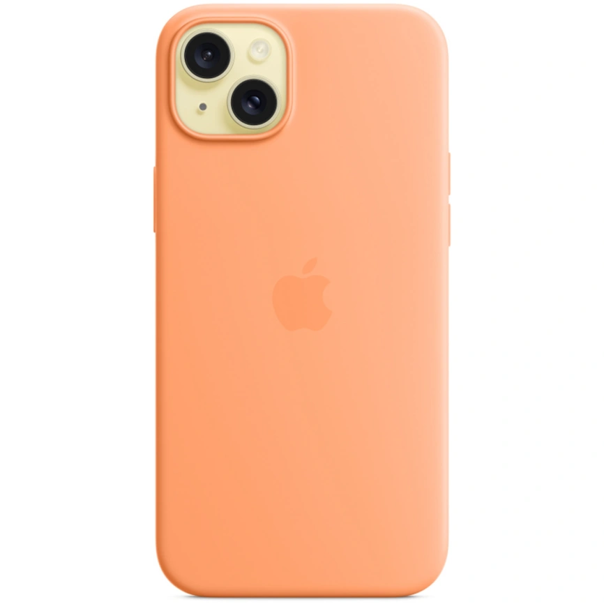 Силиконовый чехол Apple MagSafe для iPhone 15 Orange Sorbet фото 1