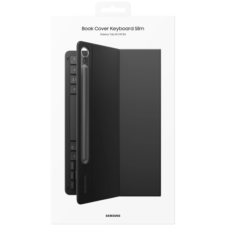 Чехол-клавиатура Samsung Book Cover Keyboard Slim для Galaxy Tab S9/S9 FE Black (EF-DX710) фото 6