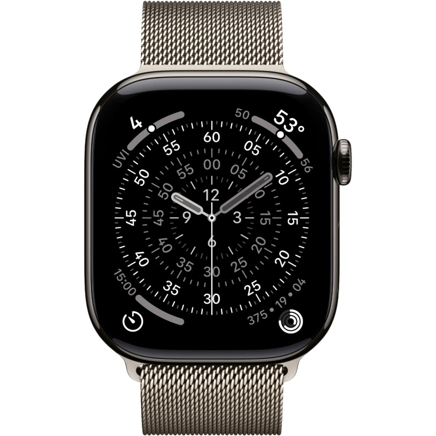 Смарт-часы Apple Watch Series 11 46mm Slate Titanium Case with Natural Milanese Loop S/M фото 2