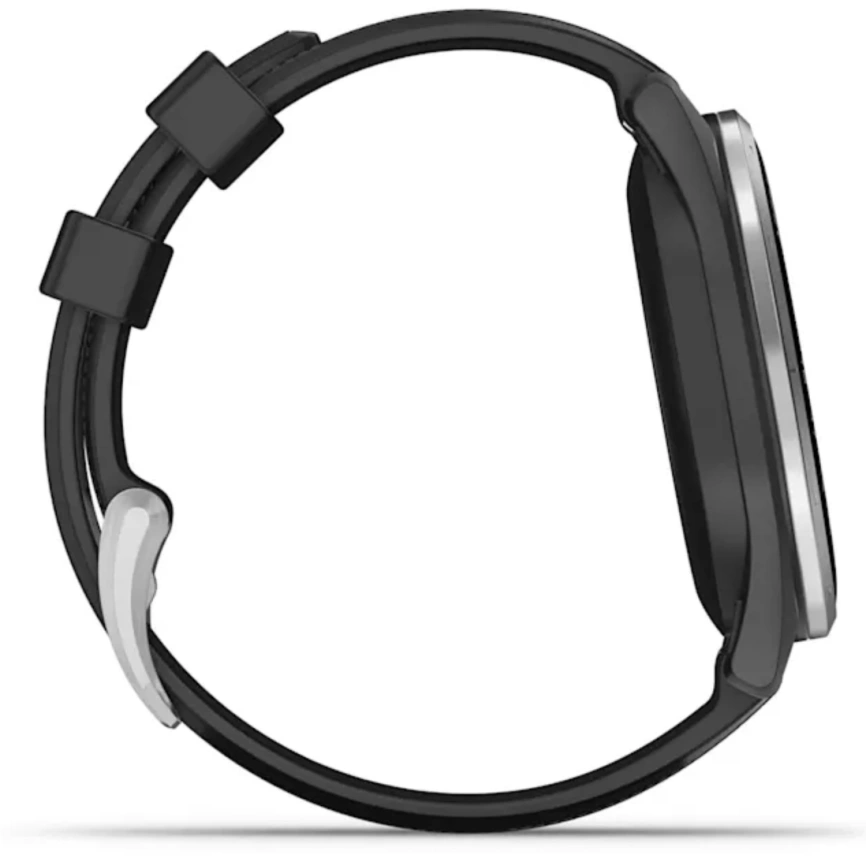 Смарт-часы Garmin Approach S44 44mm (010-03009-00) Silver/Black Silicone Band фото 4