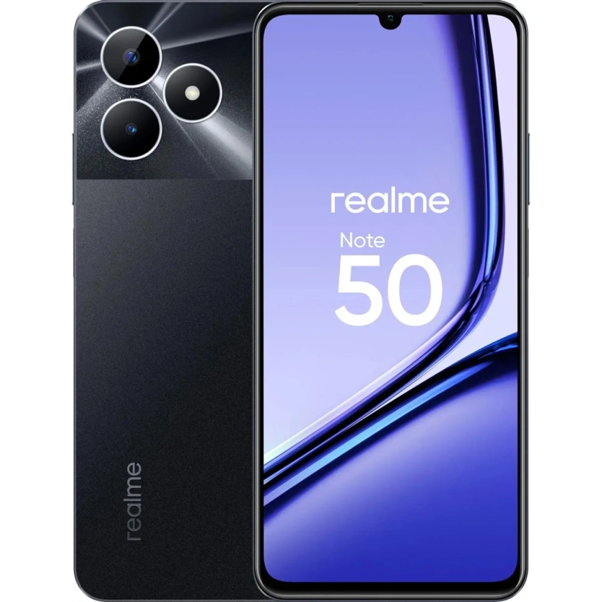 Смартфон Realme Note 50 3/64Gb Midnight Black фото 1