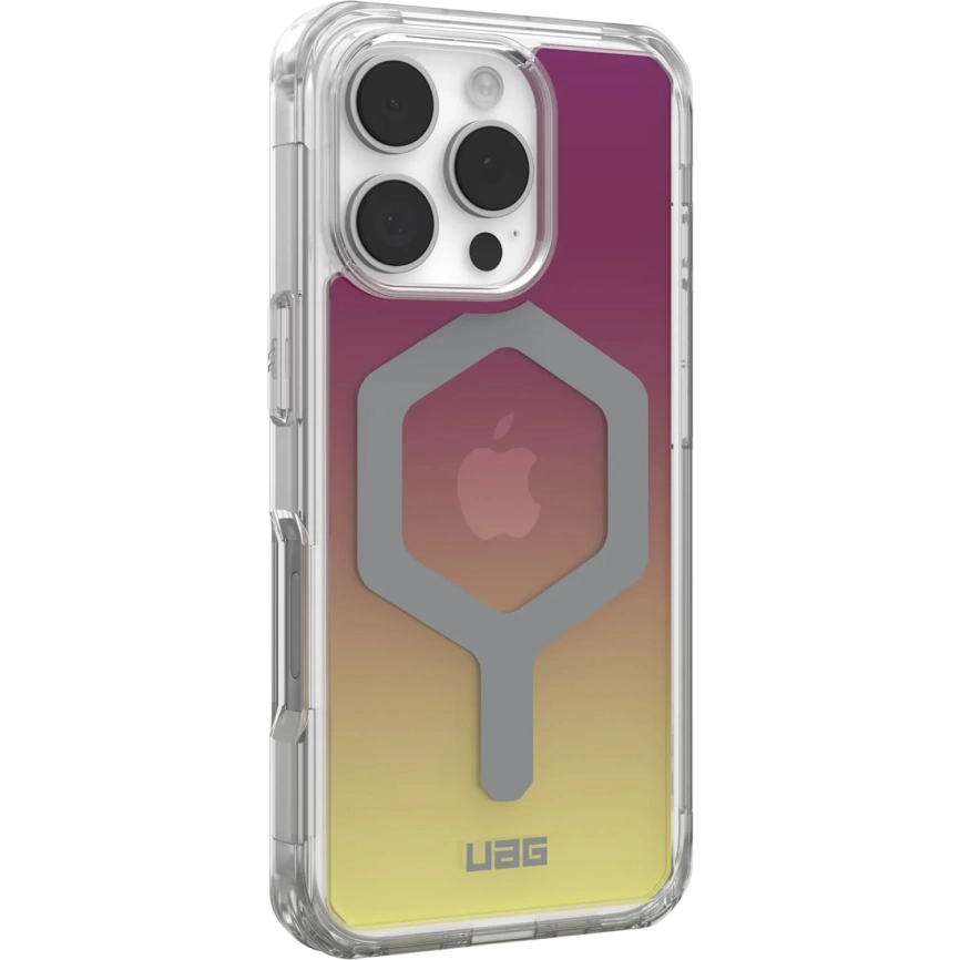 Чехол UAG MagSafe Plyo Limited Edition для iPhone 16 Pro Maroon/Yellow Ombre фото 4